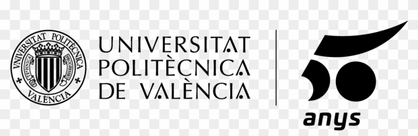 Upv Logo 50a / Black / Png - Black-and-white Clipart #3347575