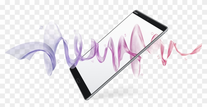 Huawei Mediapad M5 Showing Audio Waves - Huawei Mediapad M5 Logo Clipart #3347579