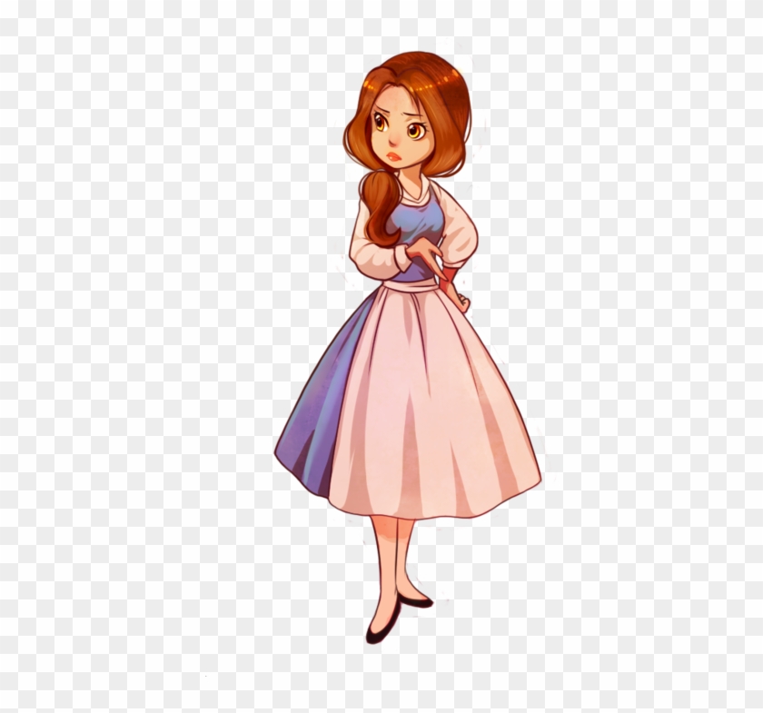 Disney Dreams Beauty And The Beast Anime Belle Clipart Pikpng