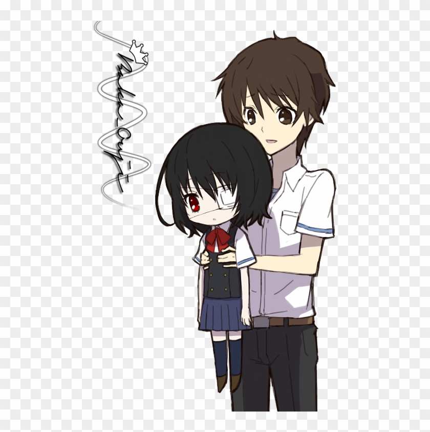 Kouichi X Misaki Images Kouichi & Mei Hd Wallpaper - Another Misaki X Sakakibara Clipart #3348400