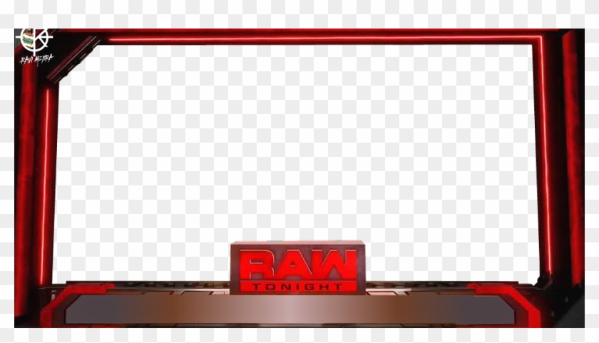 Wwe Raw Match Card Template - Led-backlit Lcd Display Clipart #3349273