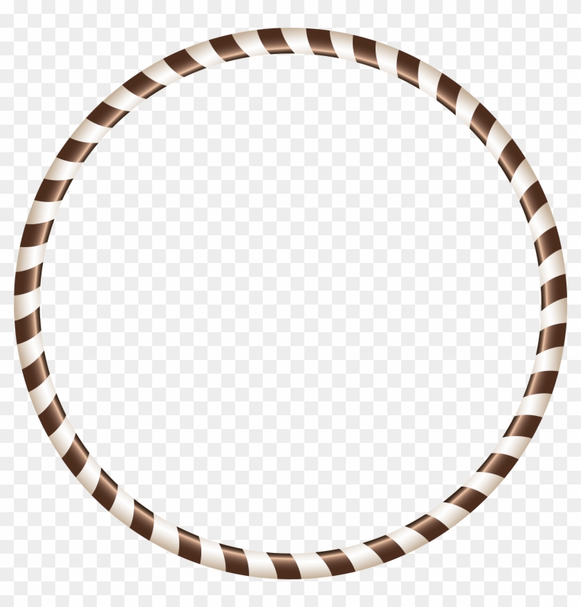 White Brown Round Border Transparent Clipart