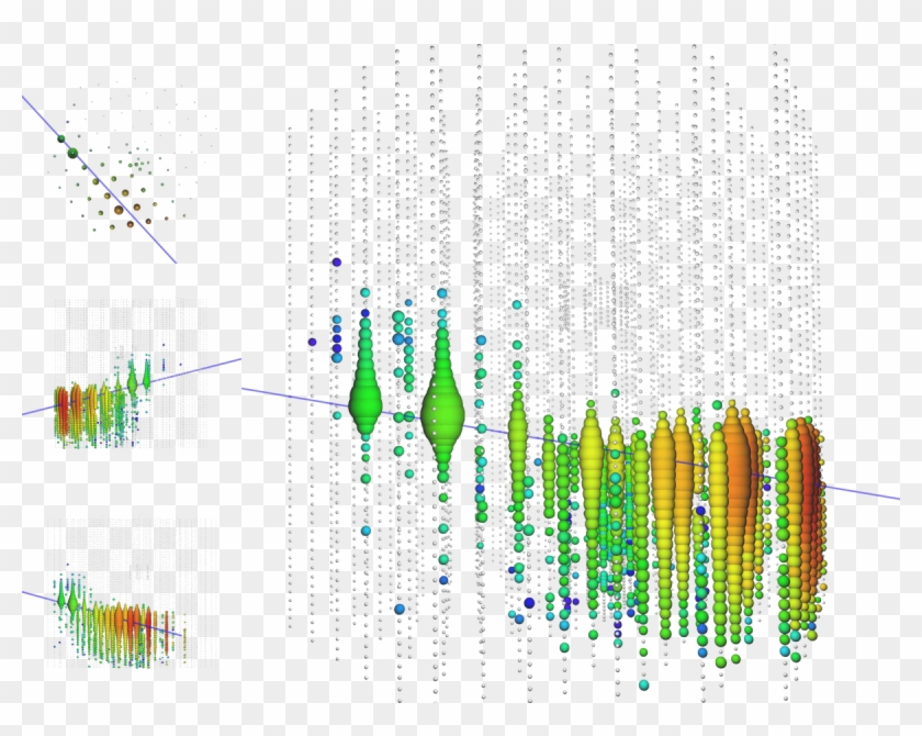 Event View Of The Pev Track-like Event Recorded By - Icecube Kloppo Clipart
