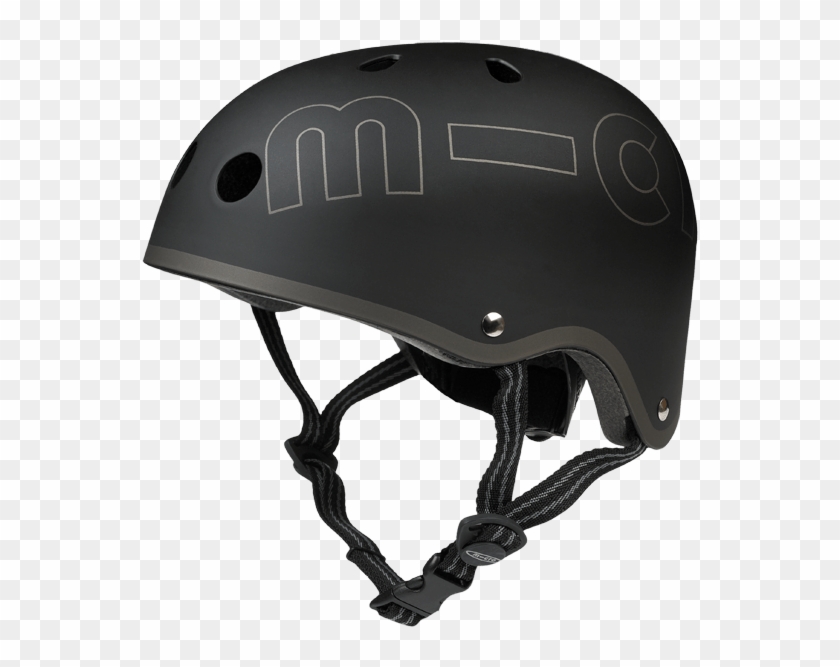 Micro Helmet Black - Kids Helmet Scooter Clipart