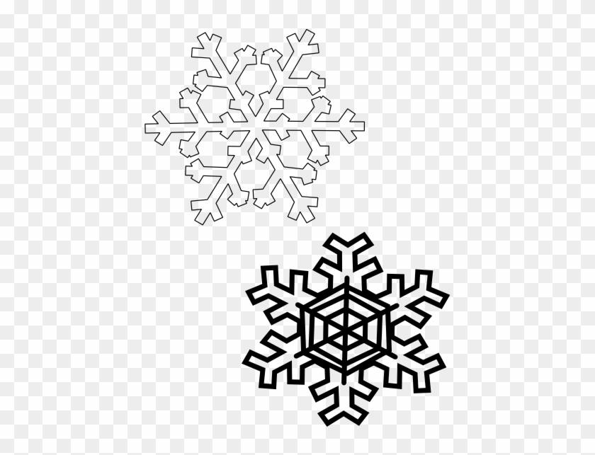 Here's Are The Downloadable Files For These Cute Little - Snowflake Clip Art - Png Download #3349830