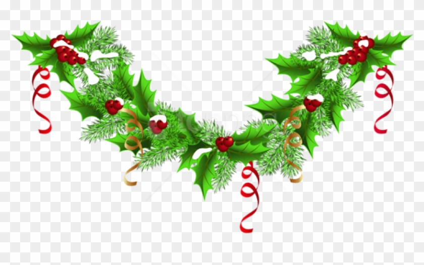 Free Png Christmas Pine Garland Png Clip-art Png Images - Christmas Garland Clip Art Png Transparent Png #3349996