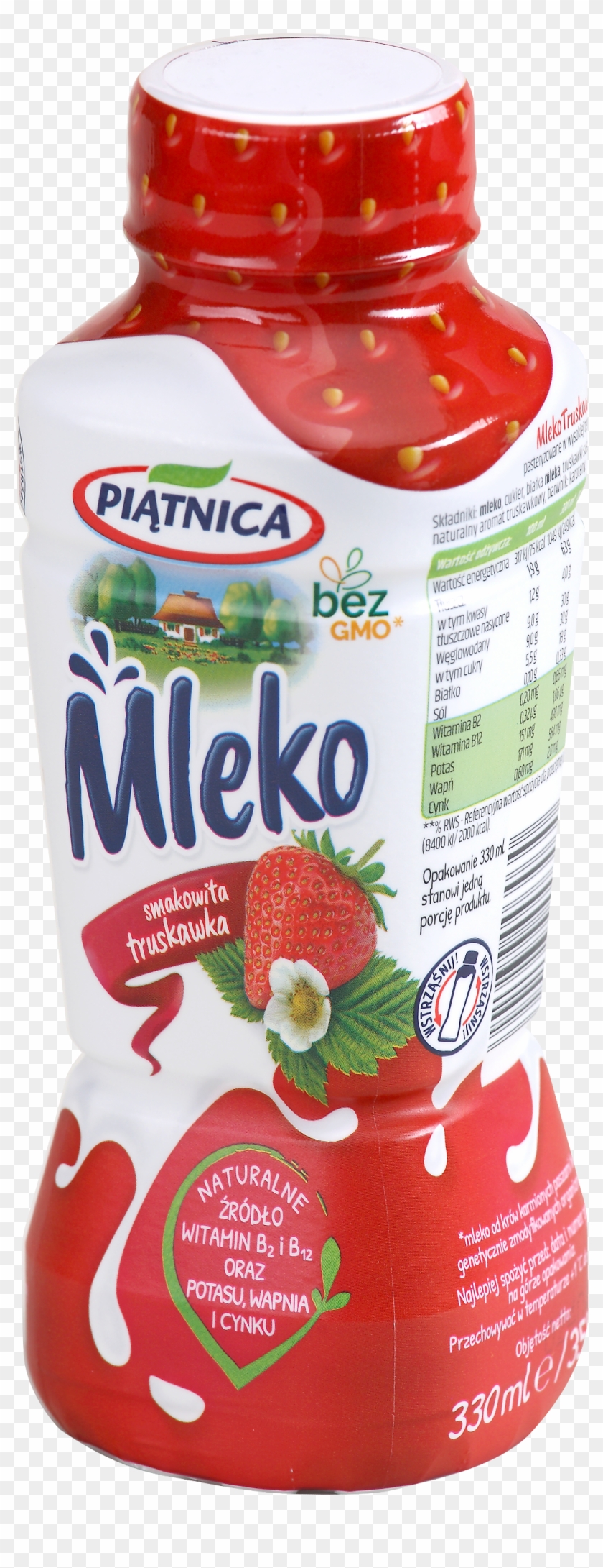 Strawberry Milk, 330 Ml - Strawberry Clipart #3350211