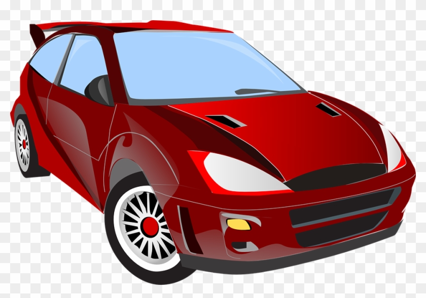 Mobil Png Vector - Mobil Merah Clipart #3350666