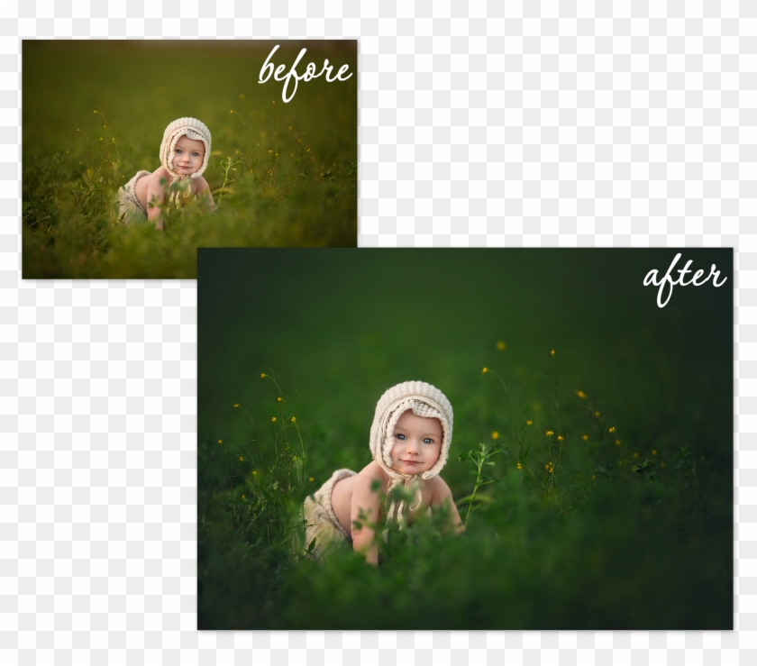 Color Correction Essentials Photoshop Actions - Lisa Holloway Before After Clipart