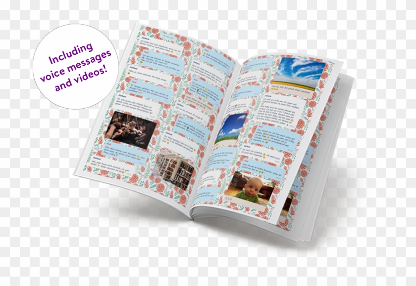 Print Facebook Messenger Chat With Videos And Voice - Brochure Clipart