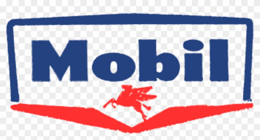 History Of All Logos Mobil - Mobil Logo 1960 Clipart #3351338