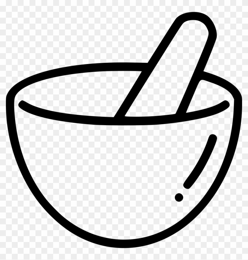 Png File Svg - Mortar And Pestle Drawing Clipart #3351930
