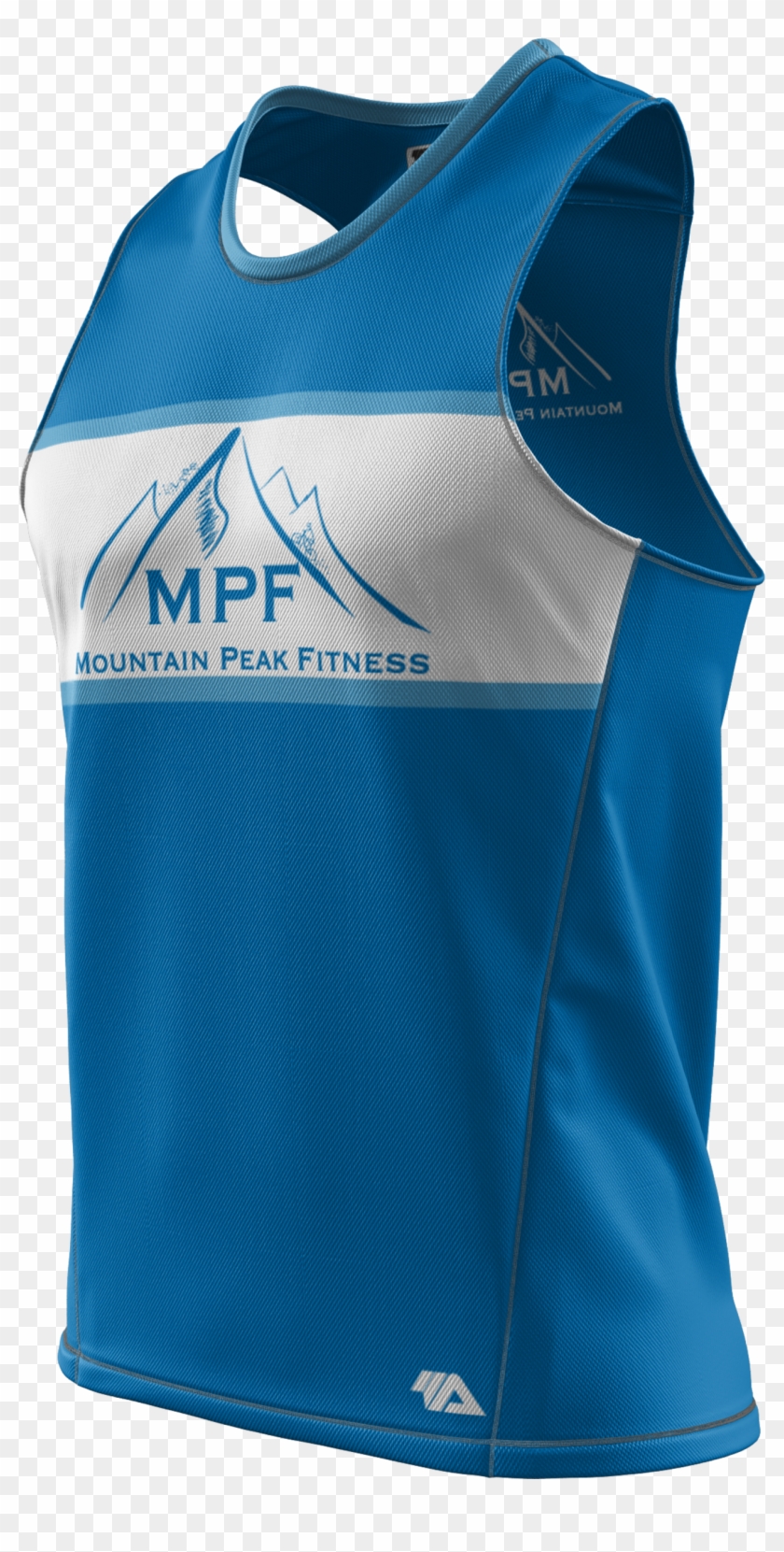 Mountain Peak Fitness Ringer Mens Grind Singlet - Active Tank Clipart