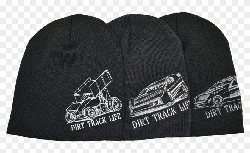 Detailed With This 4"x 5" "dirt Track Life" Embroidery - Beanie Clipart #3352616