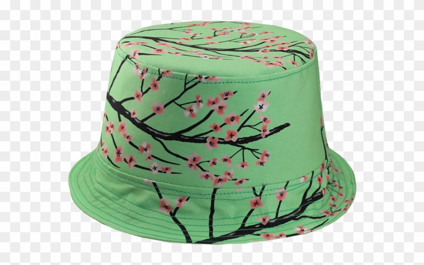 Full Bloom Bucket - Vaporwave Bucket Hat Png Clipart