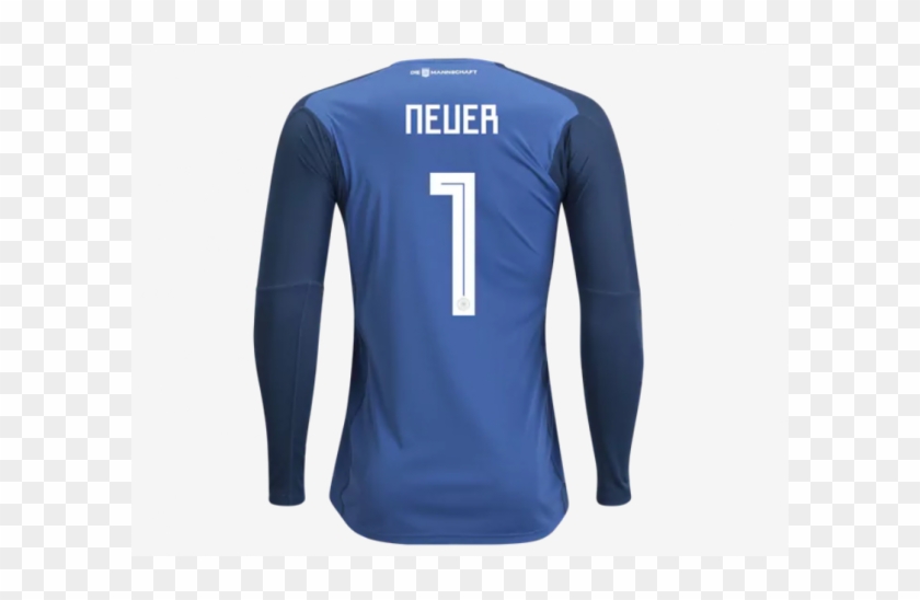 Germany 2018 World Cup Goalkeeper Blue Ls Football - Manuel Neuer Germany Jersey 2018 Clipart