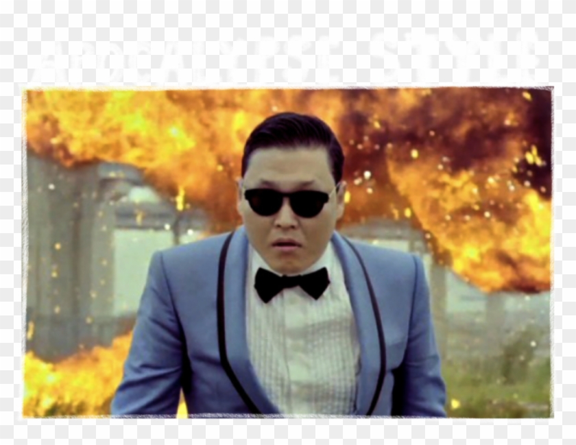 Even Noticed That Crazy Korean Horse Rider Psy - Html How To Set Background Clipart