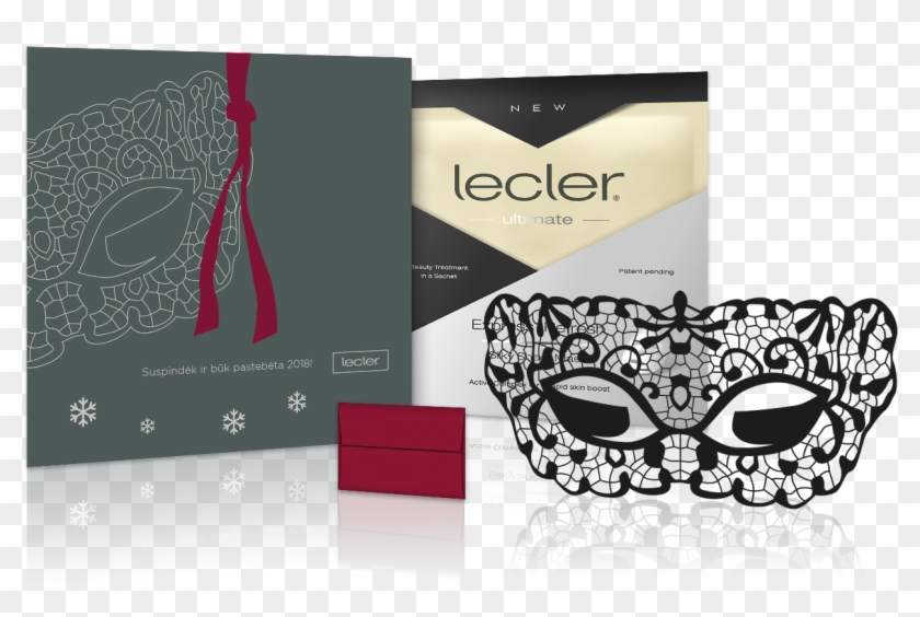Lecler Face Mask Christmas Present Domino And Sheet - Box Clipart