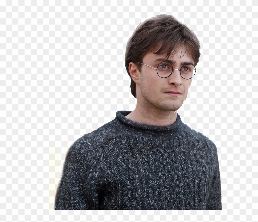 Daniel Radcliffe In Grey Sweater Looking Away - Harry Potter And The Deathly Hallows Part 1 Harry Clipart #3353338