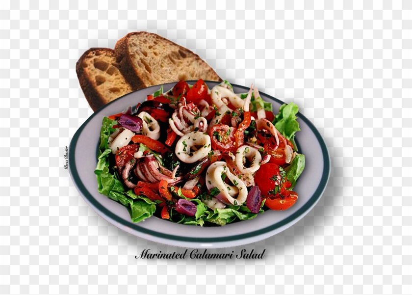 Calamari Salad At Alioto's Grotto - Greek Calamari Salad Clipart #3353378