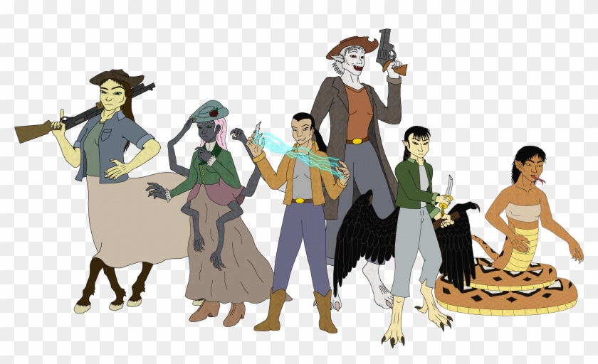 Damsels Group Shot - Cartoon Clipart #3353669