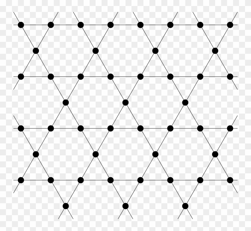 Kagome Lattice Bw - Kagome Lattice Clipart #3353748