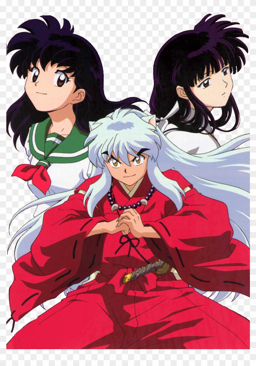 My Edit Transparent Anime Png Transparent Inuyasha - Inuyasha Y Aome Y Kikyo Clipart #3353785