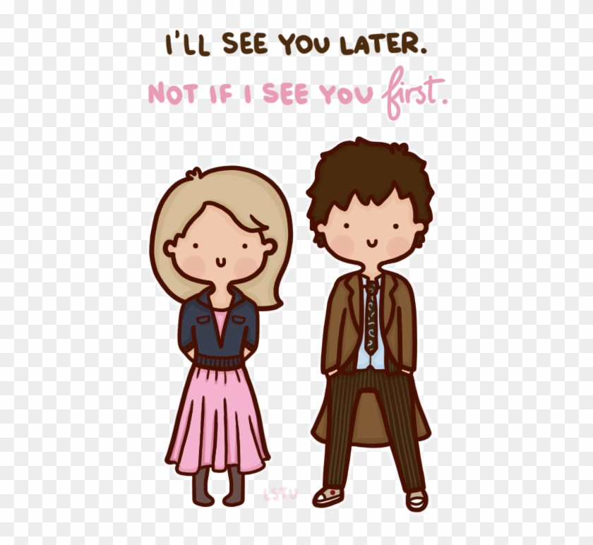 Doctor Who Cartoon Fanart Rose Tyler Ten Doctor Who - Cartoon Clipart #3354543