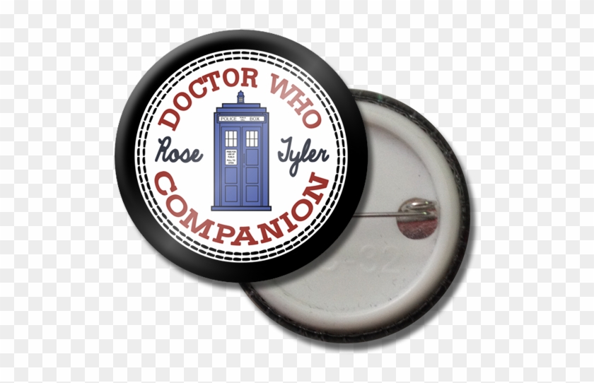 Rose Tyler Button Pin - Annual Review Clip Art - Png Download