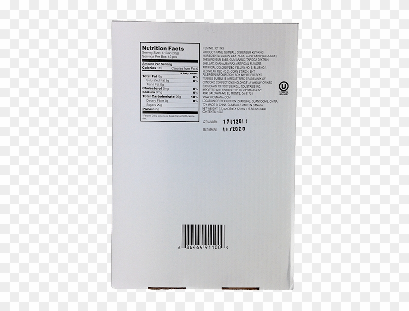 Kidsmania Dubble Bubble Key Ring Gumball Dispenser - Paper Clipart