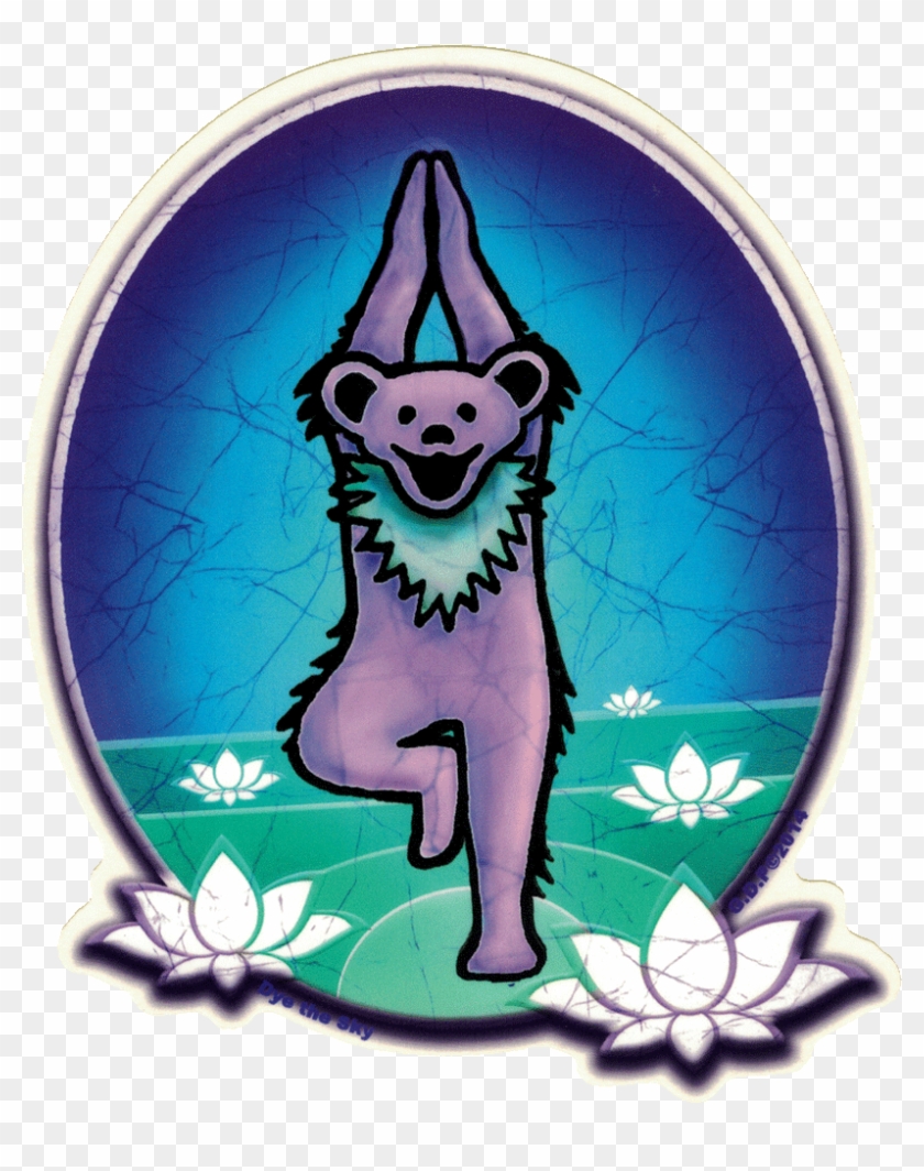 Grateful Dead Yoga Bear - Grateful Dead Yoga Clipart