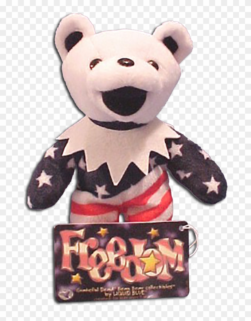 Grateful Dead Freedom Bean Bear - Teddy Bear Clipart #3354902