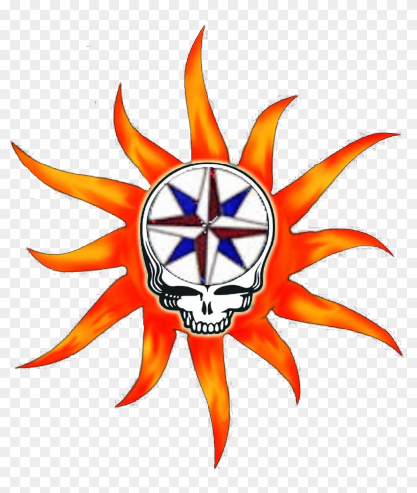 Compass Rose - Grateful Dead Steal Your Face Clipart #3355276