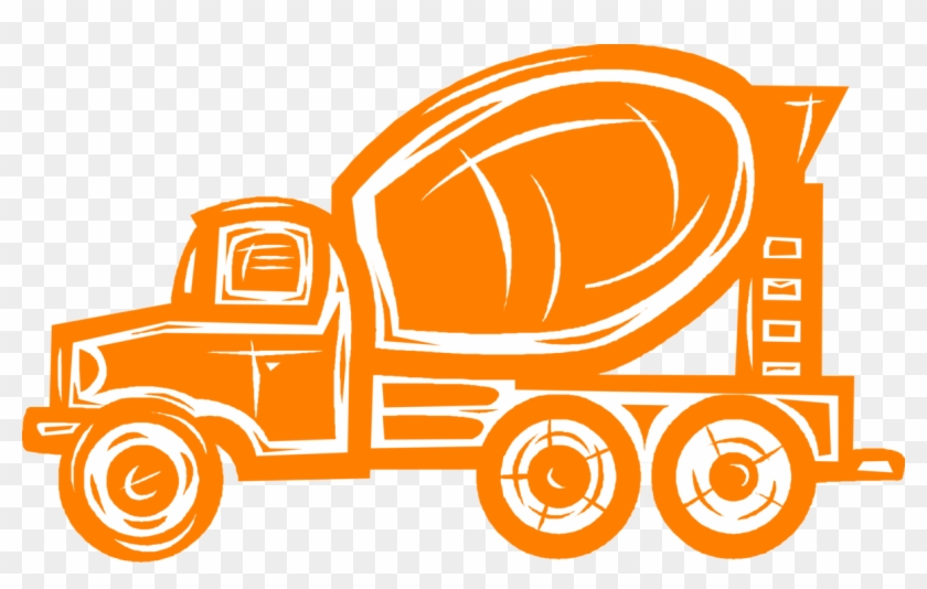More In Same Style Group - Concrete Mixer Clipart #3355278