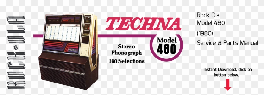 Rock Ola 480 Techna - Slot Machine Clipart #3355310