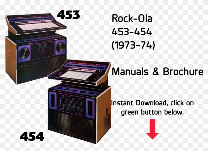 Rock Ola 453, Rock Ola 454 Manuals & Brochure Jukebox - Rowe Ami R84 Jukebox Clipart #3355380