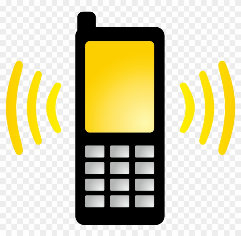 Sound Wave Clipart Cellular - Điện Thoại Reo - Png Download #3355901