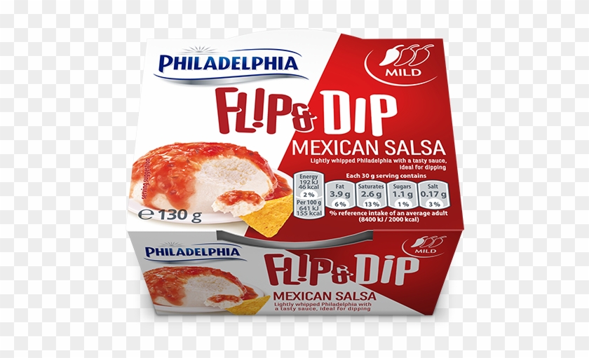 Philadelphia Flip & Dip Mexican Salsa - Philadelphia Flip And Dip Clipart #3356213