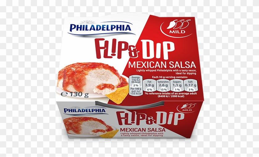 Philadelphia Flip & Dip Mexican Salsa - Philadelphia Flip And Dip Clipart