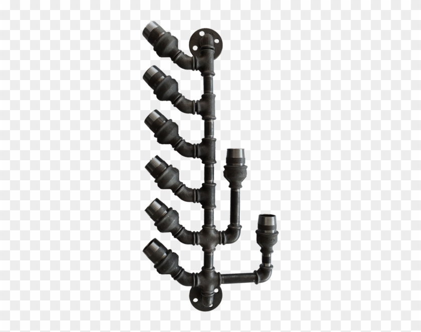 Industrial Plumbing Pipe Wine Rack Bottle Holder Made - Pipe Clipart
