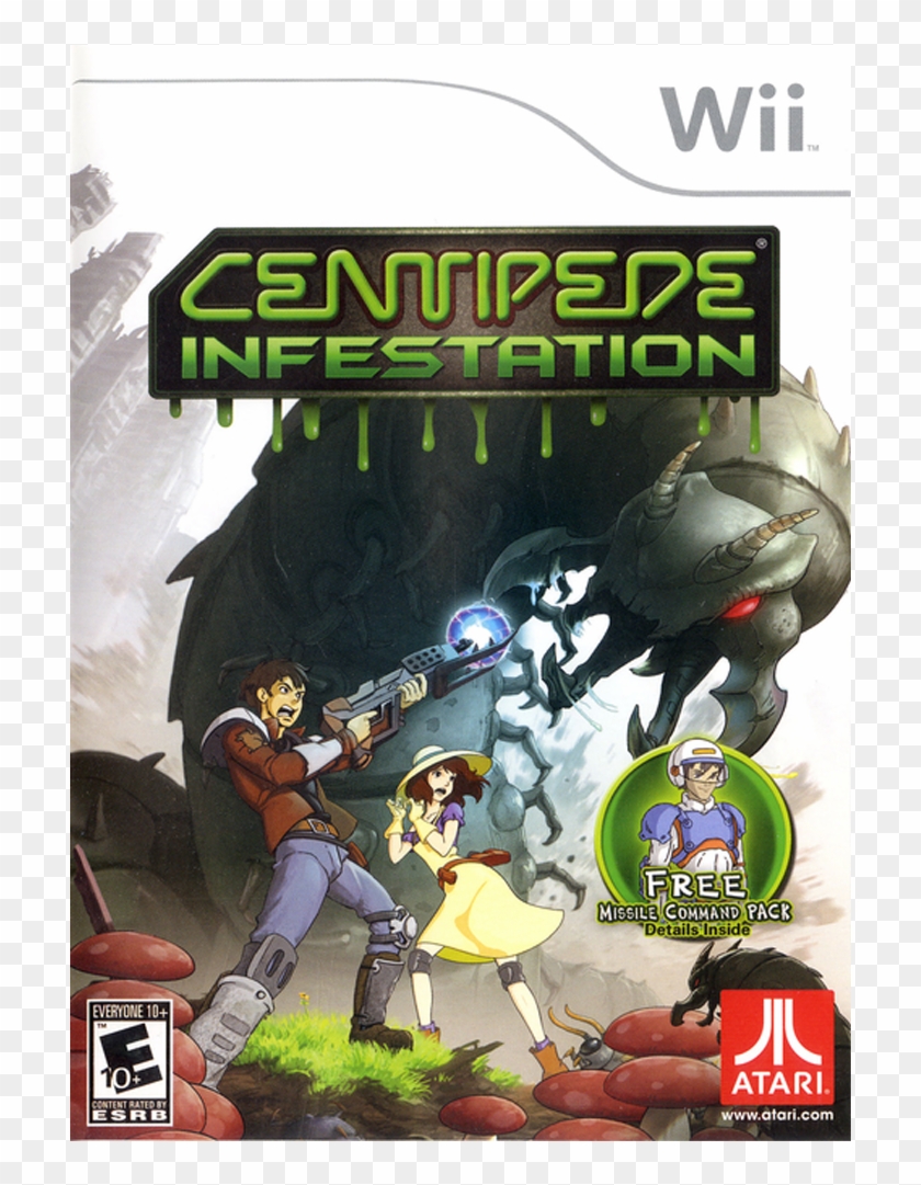 Inspired By Atari's 1980 Coin Op Classic, Centipede - Centipede Infestation Nintendo 3ds Clipart