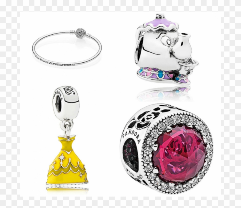 Cheap Disney Beauty And The Beast Gift Set Outlet Online - Belle Enchanted Rose Pandora Clipart #3356338