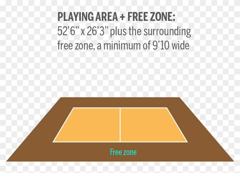 Playing Area - Free Zone Volleyball Clipart #3357438