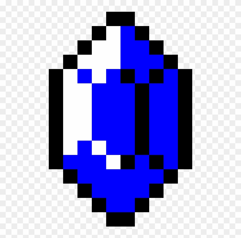 Zelda Rupee Pixel Art , Png Download - Sandbox Coloring Game Clipart #3357481