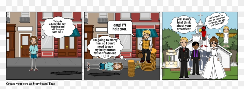 The Belly Button Treatment - Cartoon Clipart