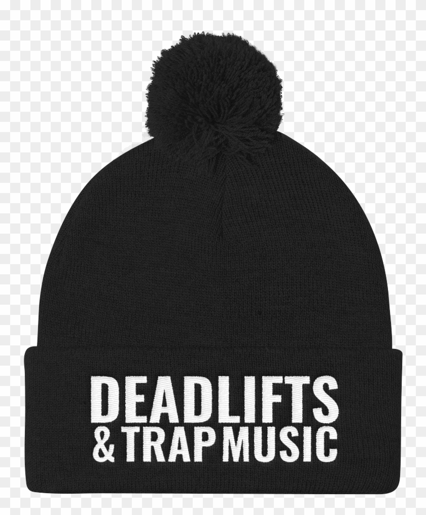 Deadlifts & Trap Music Pom Pom Knit Cap - Beanie Clipart