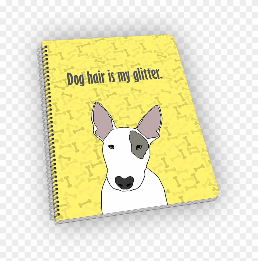 Spiral-bound Notebook With Bull Terrior On The Cover - Bull Terrier (miniature) Clipart #3358215