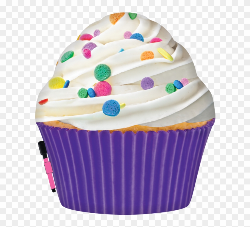 Picture Of Purple Cupcake Autograph Pillow - Cupcake Clipart