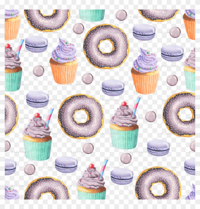 Purple Cupcake Png Clipart #3358431