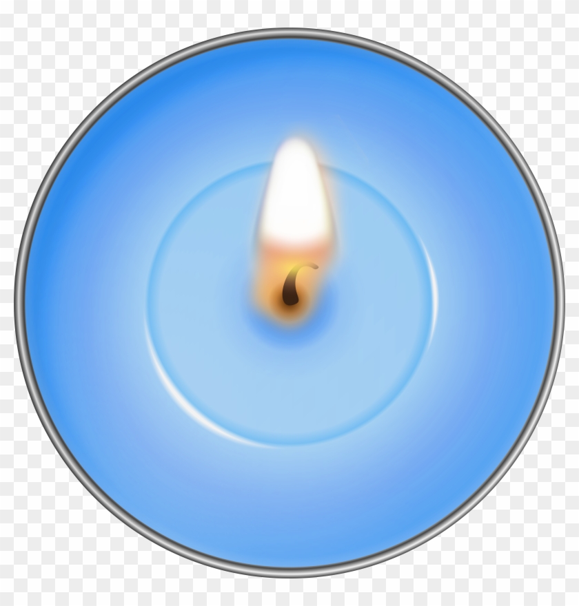 Round Blue Candle Png Clip Art Transparent Png